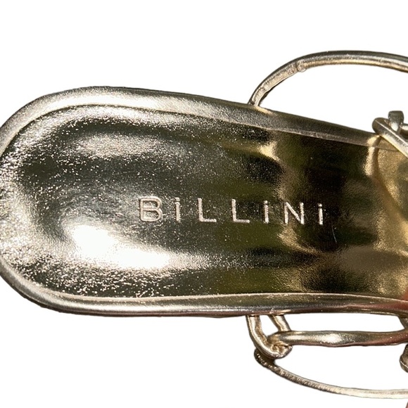 NWT Billini x Show Me Your Mumu Mahari Metallic Gold Wrap Strappy Heel Sandals 9 - Picture 13 of 16